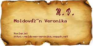 Moldován Veronika névjegykártya